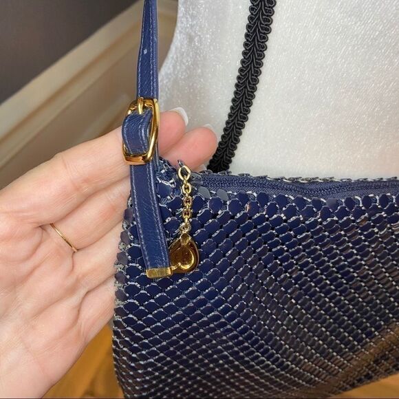 Whiting and Davis cross body alumesh purse - Picture 5 of 9